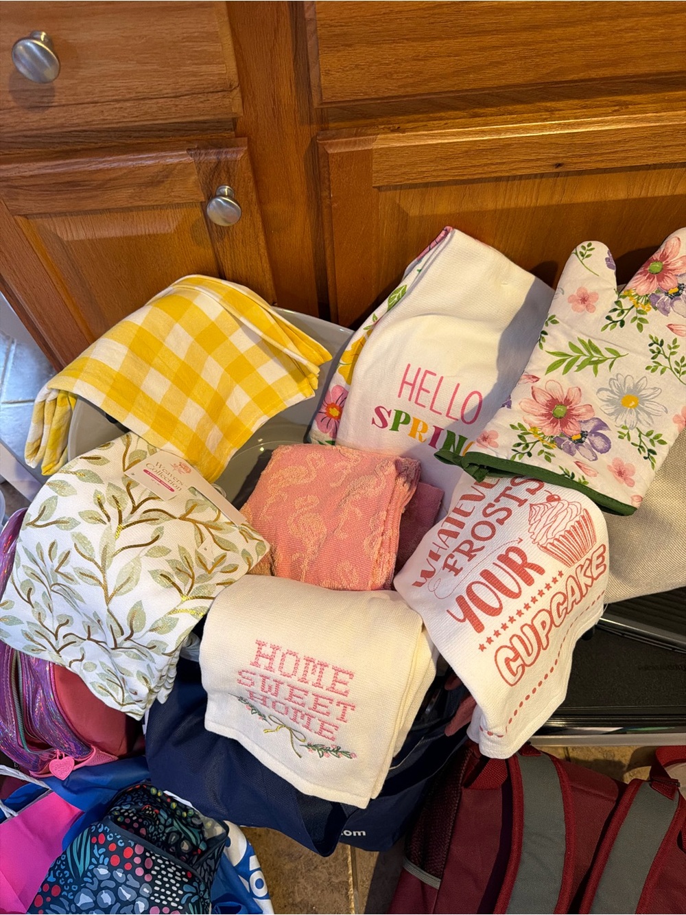 Towel Sets of Two and Kitchen Mitt Set